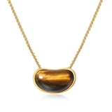 Angie Tiger Eye Pendant Necklace Aaria Tees