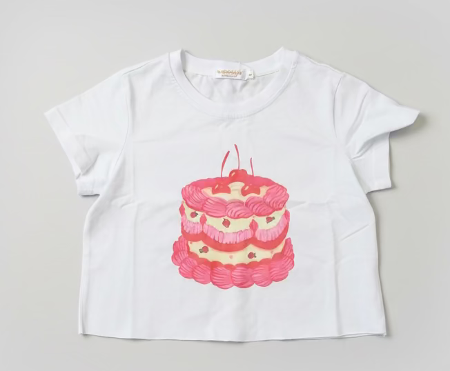 Tweenstyle by Stoopher - Pink Cake Boxy Tee - Aaria Tees Aaria Tees