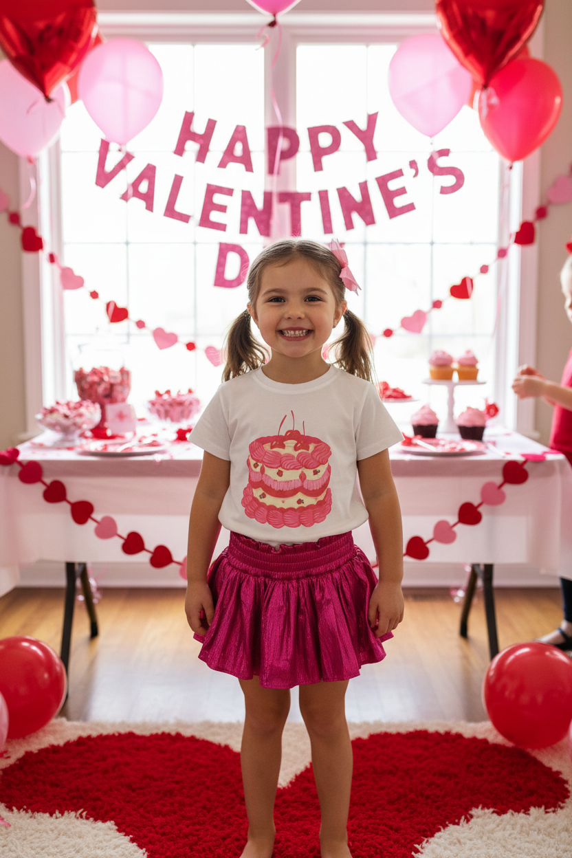 Tweenstyle by Stoopher - Pink Cake Boxy Tee - Aaria Tees Aaria Tees