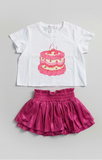 Tweenstyle by Stoopher - Pink Cake Boxy Tee - Aaria Tees Aaria Tees
