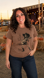 Dessert Ghost Women's Halloween Heavyweight Tee - Aaria Tees Aaria Tees