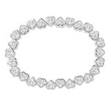 Stretchy Bezel Heart Bracelet Aaria Tees