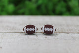 Textured Football Stud Earrings Aaria Tees