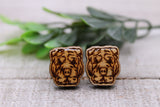 Shar Pei - Dog Breed || Wood Stud Earrings Aaria Tees
