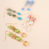 Bezel Cluster Earrings Aaria Tees