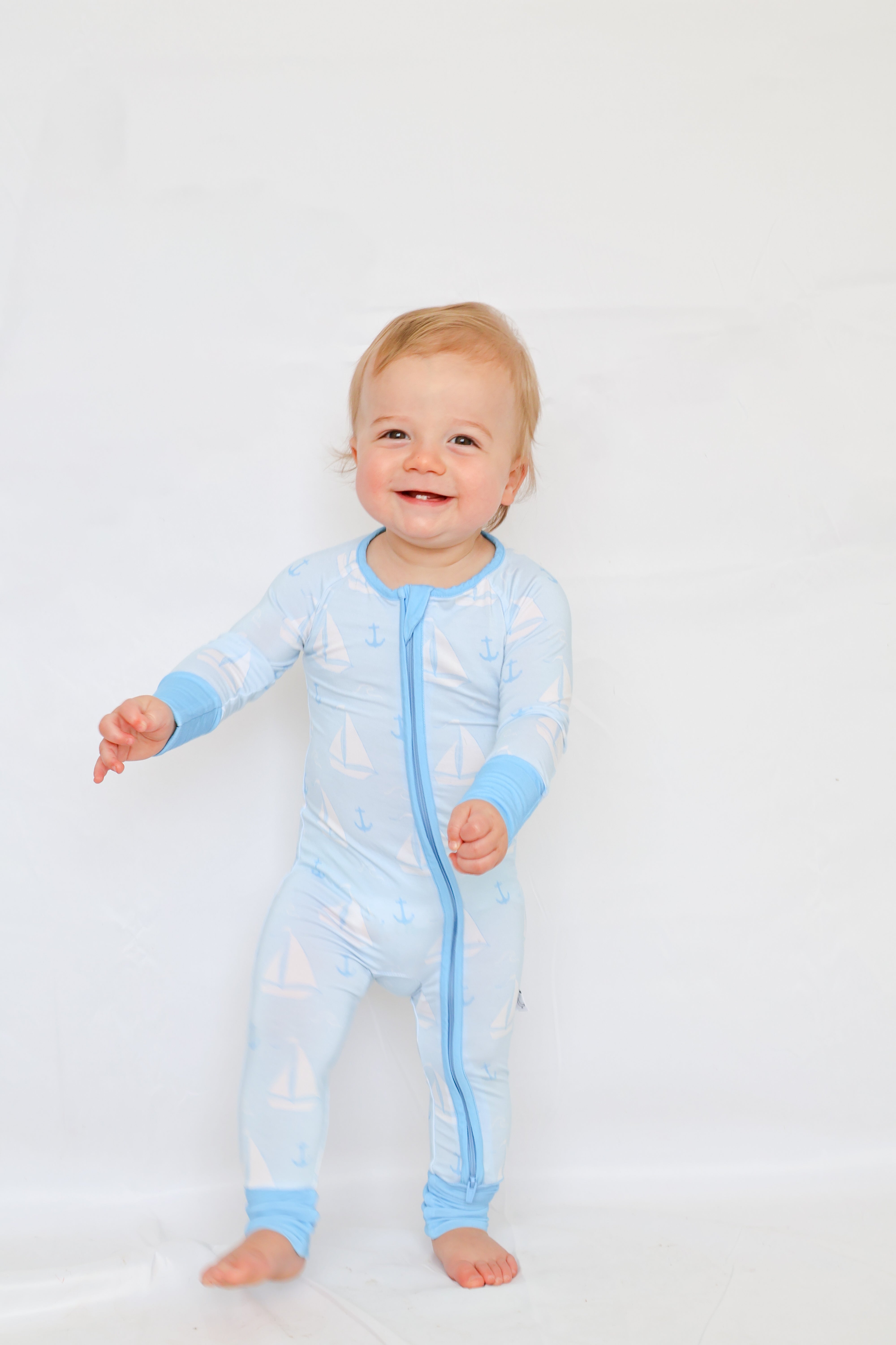 Sail Away Baby Romper - Aaria Tees Aaria Tees