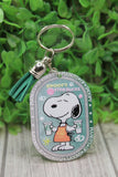 Coffee Dog - Green Double-Sided Tassel Keychain Aaria Tees