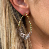 Lyric Two-Tone Earring Aaria Tees