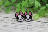 Frenchie Dog Stud Earrings Aaria Tees