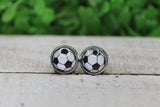 Soccer Ball Stud Earrings Aaria Tees