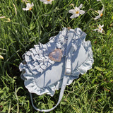 Seaside Sweetheart Shoulder Bag Denim Aaria Tees