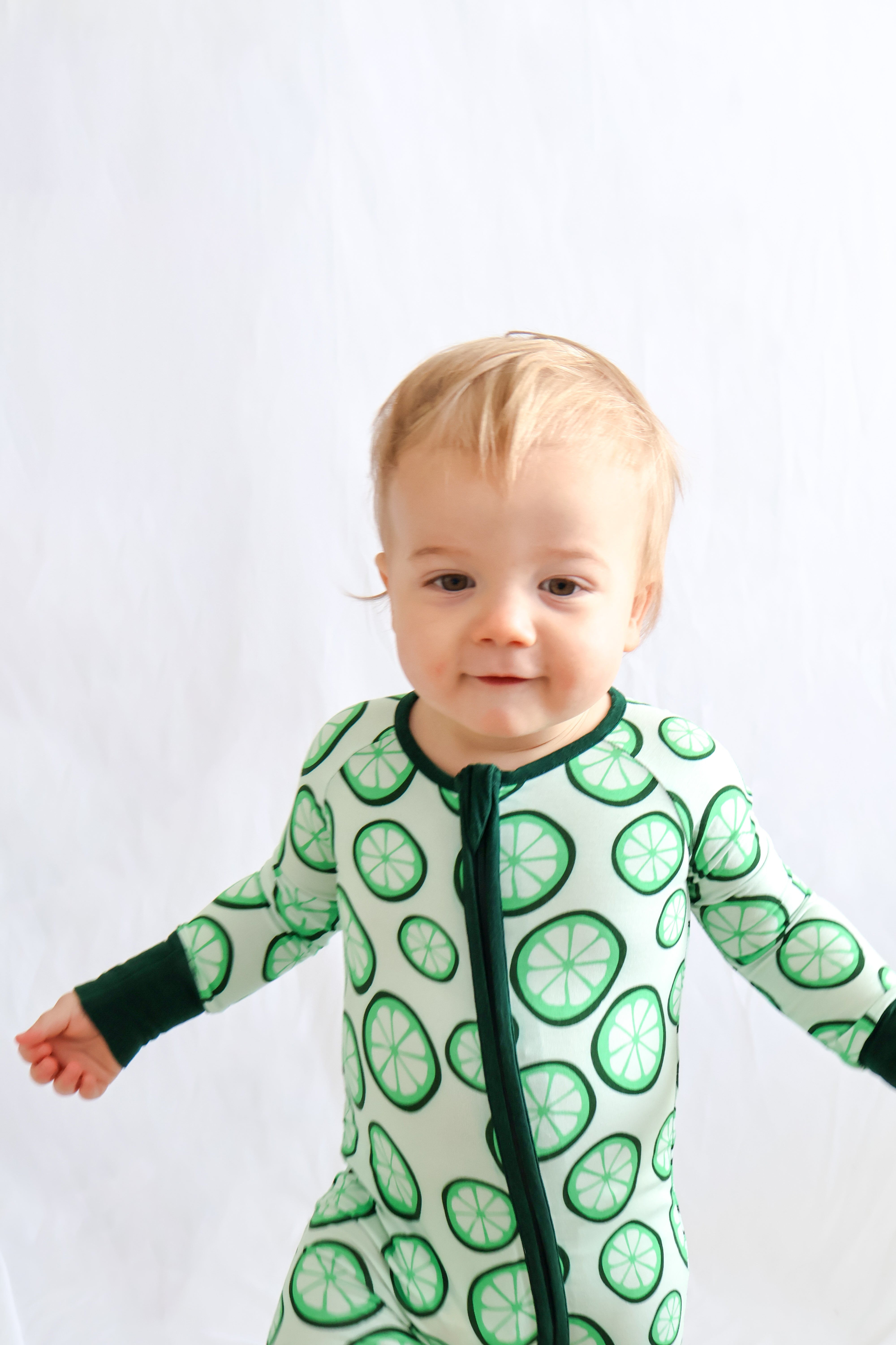 Lime Green Baby Romper - Aaria Tees Aaria Tees