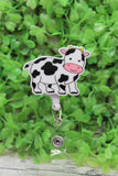 Standing Cow Badge Reel Aaria Tees