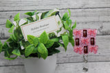 Dr Pepper and Bows on Pink Glitter Badge Reel Aaria Tees