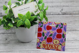 NURSE Apples Badge Buddy Aaria Tees
