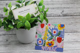 NURSE Multi-Color Floral Badge Buddy Aaria Tees
