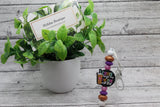 Coffee Owns Me Silicone Beaded Keychain Aaria Tees