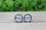 Busch Light (Lt Blue) Stud Earrings Aaria Tees