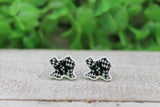 Texas Checkered Stud Earrings Aaria Tees