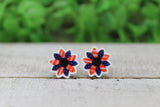 Patriotic Sunflower Stud Earrings Aaria Tees