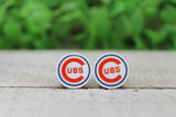 Chicago Cubs Stud Earrings Aaria Tees