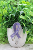 Stomach Cancer Awareness Ribbon Badge Reel Aaria Tees