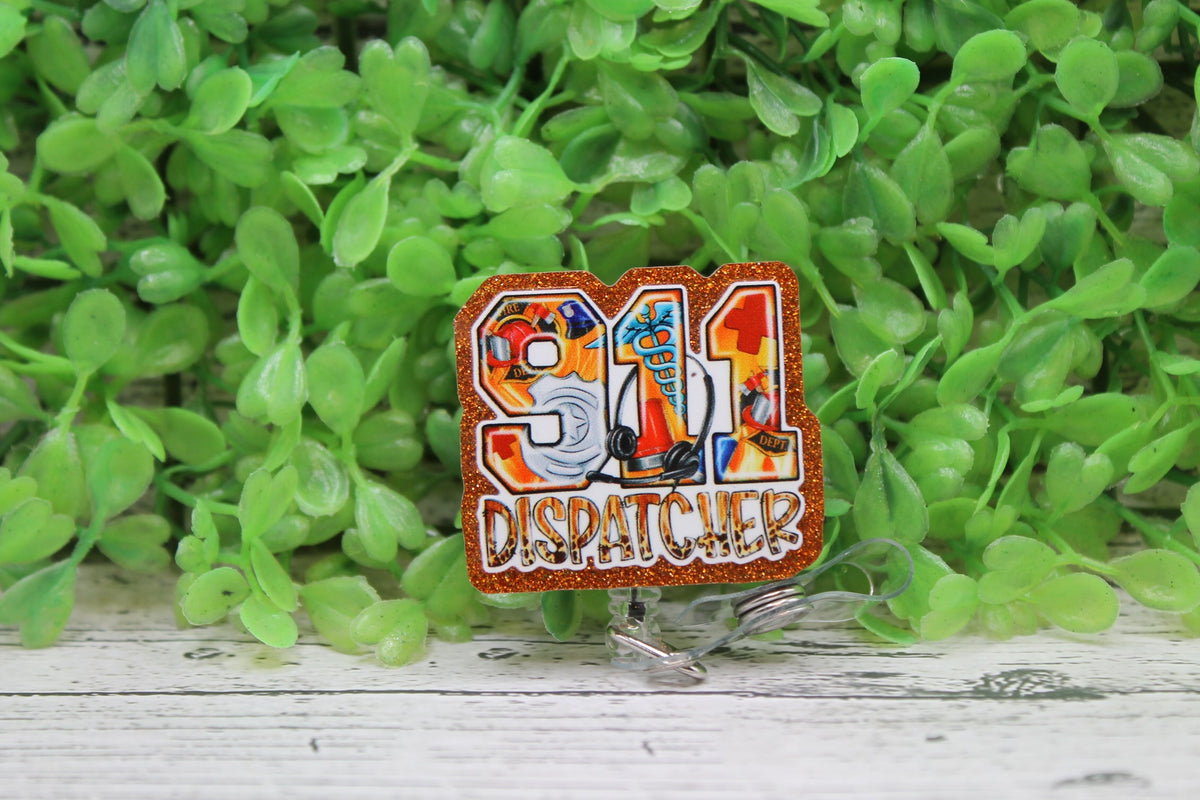 911 Dispatcher Badge Reel