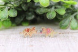 Triceratops Dinosaur || Stud Earrings Aaria Tees