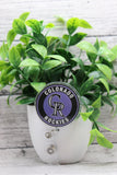 Colorado Rockies Baseball Circle Badge Reel Aaria Tees
