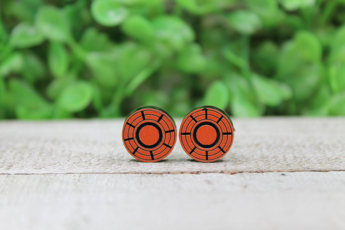 Clay Pigeon Stud Earrings
