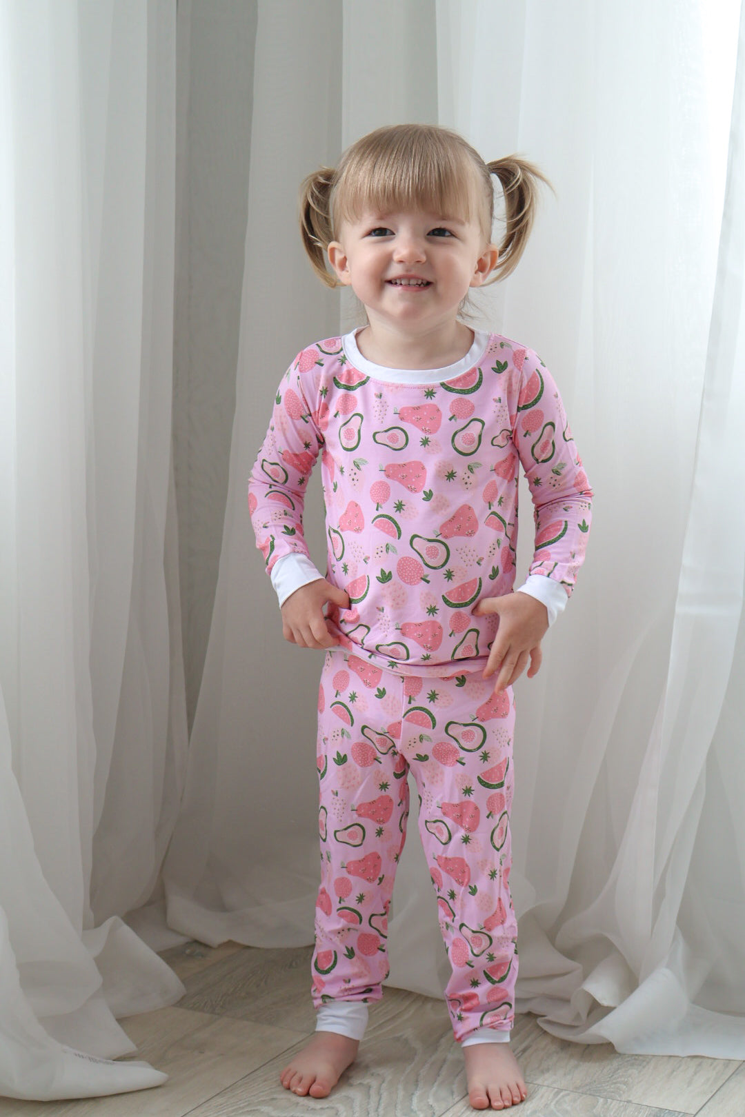 Pink Paradise Baby Pajama Set - Aaria Tees Aaria Tees