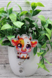 Cute Cow Badge Reel Aaria Tees