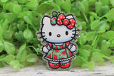Watermelon Dress Cat Badge Reel Aaria Tees