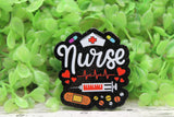 Nurse Collage on Black Badge Reel Aaria Tees