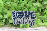 LOVE Cowboys Football Badge Reel Aaria Tees