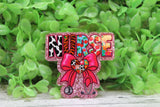 NURSE on Pink Glitter Badge Reel Aaria Tees