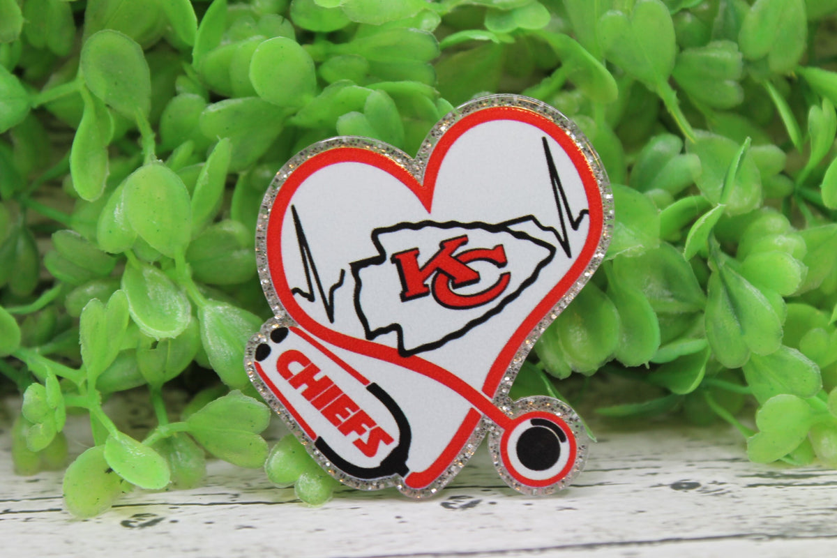 KC Chiefs Stethoscope Badge Reel