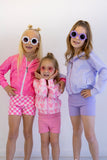 Pretty in motion- Violet Vibes 2-piece set Aaria Tees