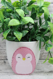 Pink Penguin Badge Reel Aaria Tees