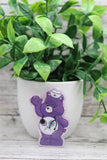 Medical Purple Nurse Bear Badge Reel Aaria Tees