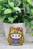 Superhero Cat Badge Reel Aaria Tees