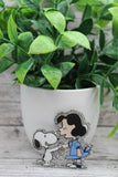 Girl and Dog Badge Reel Aaria Tees