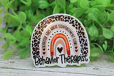 Behavior Therapist Rainbow Badge Reel Aaria Tees