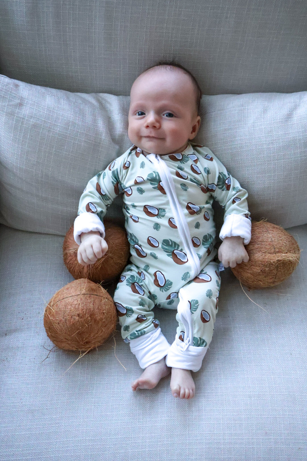 Coconut Baby Romper - Aaria Tees