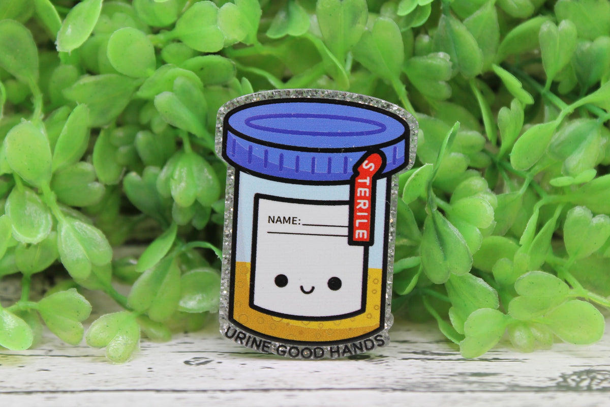 Urine in Good Hands Badge Reel