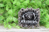Raiders Football Splatter Badge Reel Aaria Tees