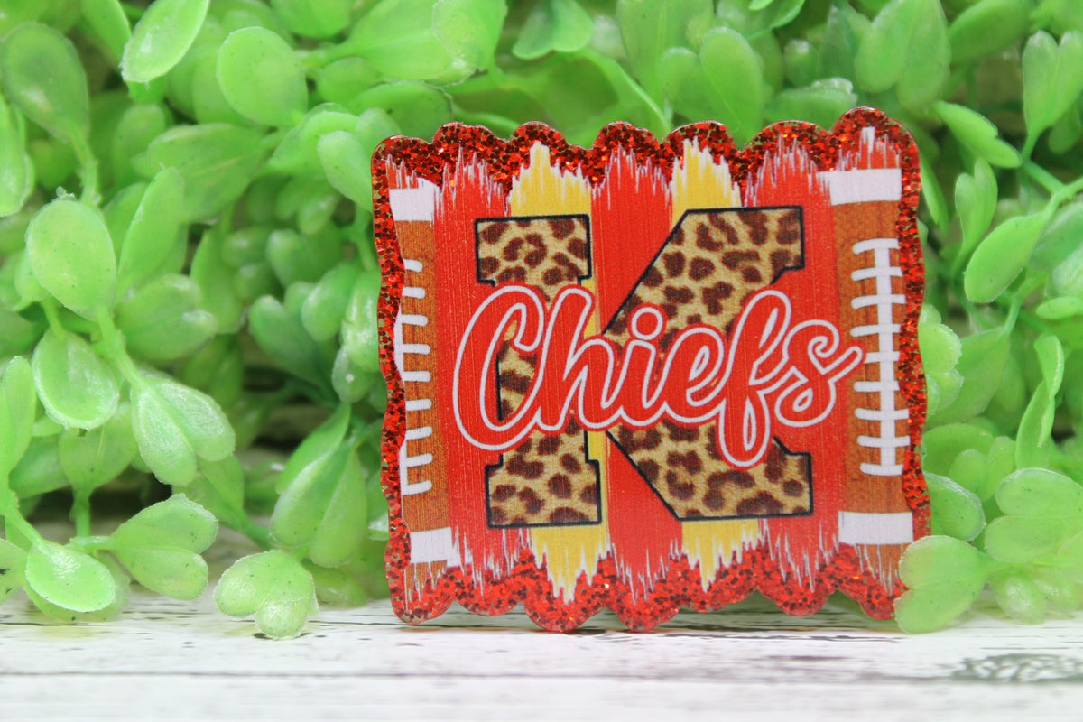 KC Chiefs Football Brushstrokes Badge Reel