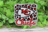 KC Chiefs Football Leopard Badge Reel Aaria Tees