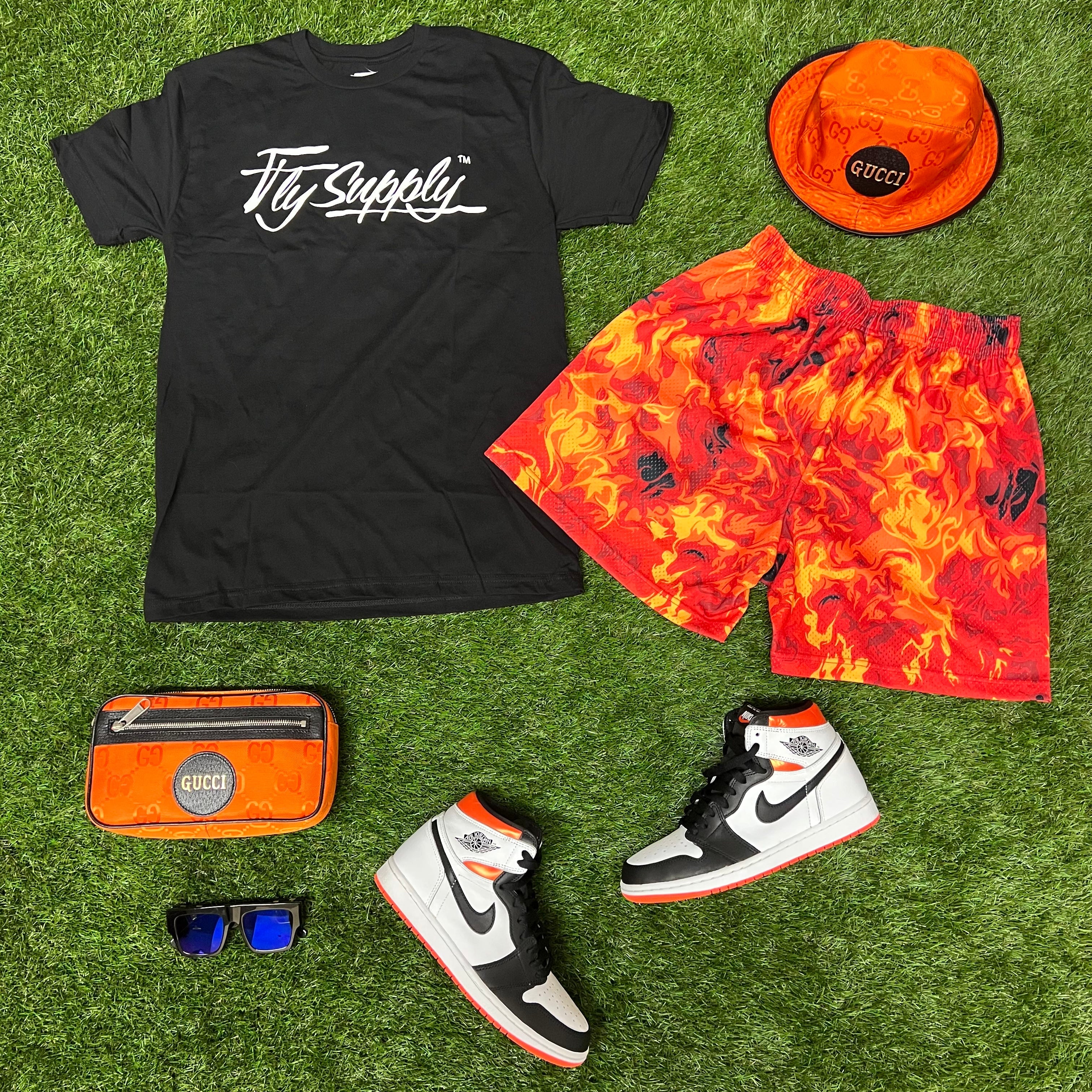 Fly Supply Logo: Black (10 Year Anniversary) - Aaria Tees Aaria Tees