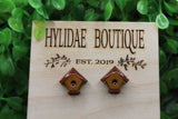 Bird House Stud Earrings Aaria Tees